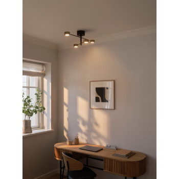 Nordlux Clyde Flex 4-Rail  fekete LED mennyezeti spotlámpa (NOR-2412260103) LED 1 izzós IP20