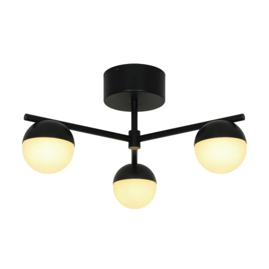 Nordlux Contina  fekete-fehér mennyezeti lámpa (NOR-2512096003) G10 3 izzós IP20