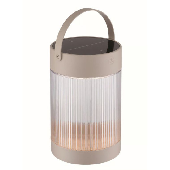 Nordlux Coupar Solar  barna-fehér kültéri hordozható LED asztali lámpa (NOR-2518215009) LED 1 izzós IP44