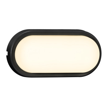 Nordlux Cuba Energy Oval  fekete-fehér LED vízvédett kültéri fali lámpa (NOR-2019181003) LED 1 izzós IP54