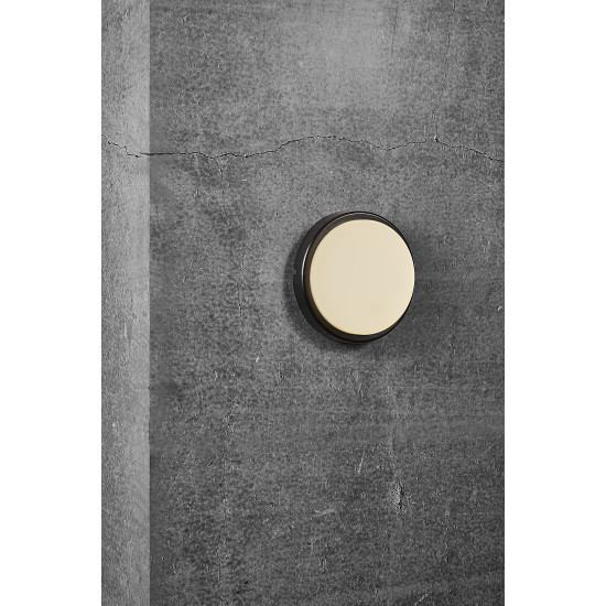 Nordlux Cuba Energy Round  fekete-fehér LED vízvédett kültéri fali lámpa (NOR-2019161003) LED 1 izzós IP54