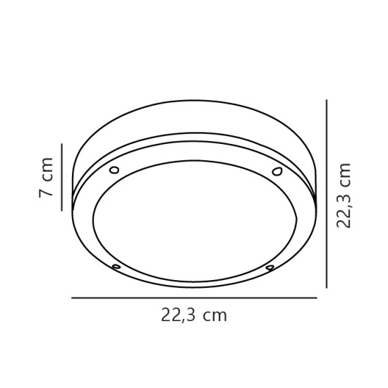Nordlux Desi fekete-fehér vízvédett kültéri mennyezeti lámpa (NOR-77636003) E27 1 izzós IP44