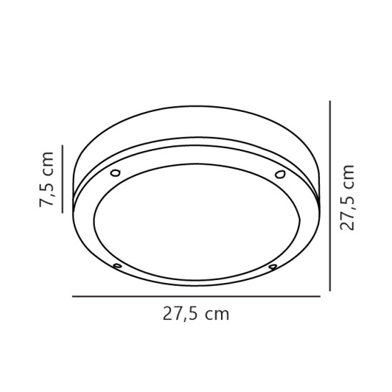 Nordlux Desi fekete-fehér vízvédett kültéri mennyezeti lámpa (NOR-77646003) E27 2 izzós IP44