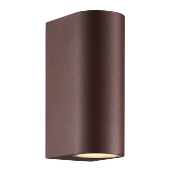 Nordlux Dion Double  rozsdabarna vízvédett kültéri fali lámpa (NOR-2518021009) GU10 1 izzós IP44