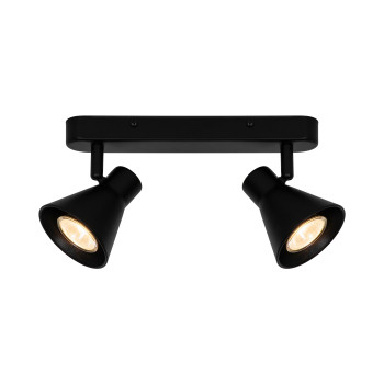 Nordlux Eik fekete mennyezeti spotlámpa (NOR-45770103) GU10 2 izzós IP20