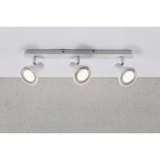 Nordlux Eik fehér mennyezeti spotlámpa (NOR-45780101) GU10 3 izzós IP20