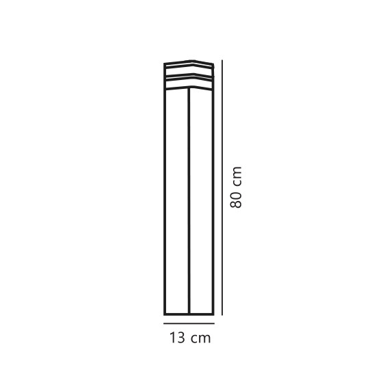 Nordlux Elm  fekete vízvédett kültéri állólámpa (NOR-45348003) E27 1 izzós IP44