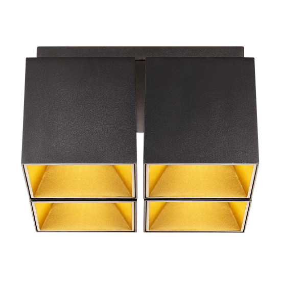 Nordlux Ethan fekete mennyezeti spotlámpa (NOR-2110430103) GU10 4 izzós IP20