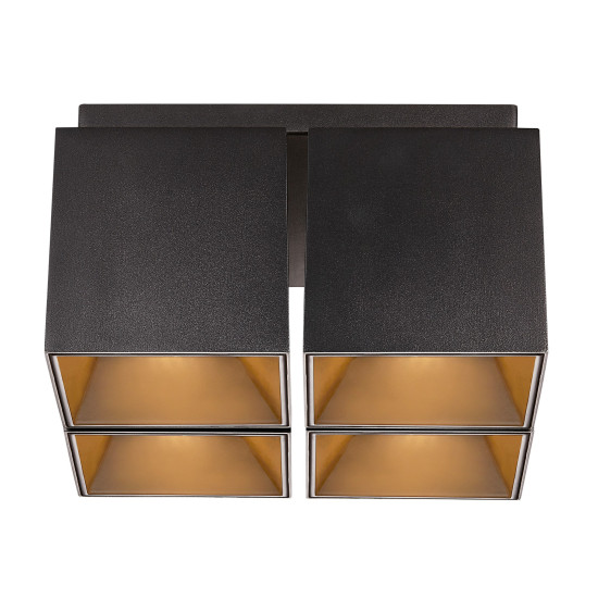 Nordlux Ethan fekete mennyezeti spotlámpa (NOR-2110430103) GU10 4 izzós IP20