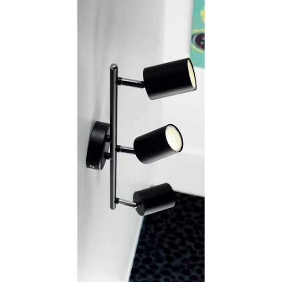 Nordlux Explore fekete mennyezeti spotlámpa (NOR-2113270103) GU10 3 izzós IP20