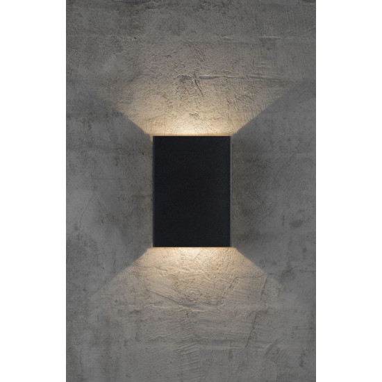 Nordlux Fold 15  fekete LED vízvédett kültéri fali lámpa (NOR-2019051003) LED 1 izzós IP54