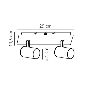 Nordlux Frida fehér mennyezeti spotlámpa (NOR-49810101) GU10 2 izzós IP20