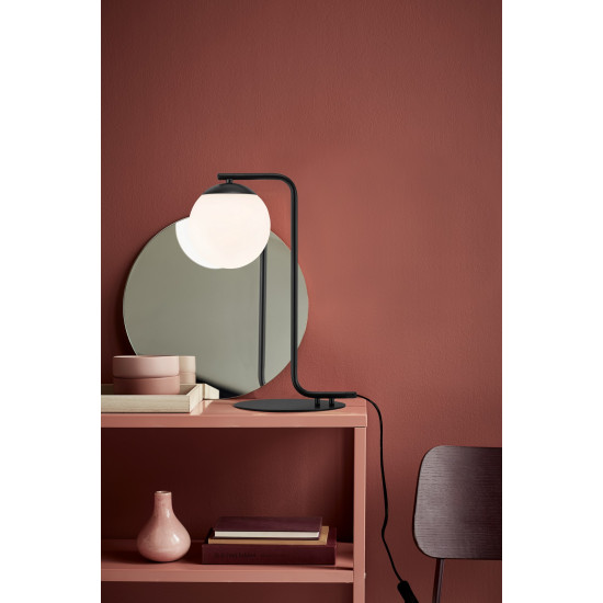 Nordlux Grant fekete-fehér asztali lámpa (NOR-46635003) E14 1 izzós IP20