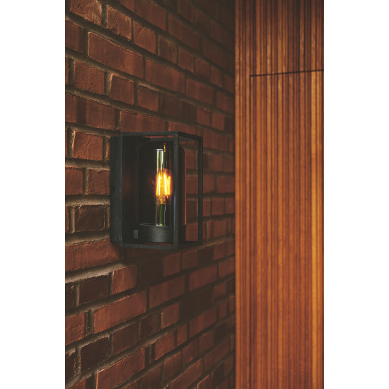 Nordlux Griffin fekete vízvédett kültéri fali lámpa (NOR-2218131047) E27 1 izzós IP44