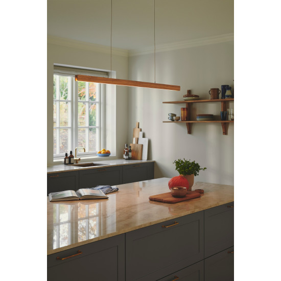 Nordlux Ilgas barna-fehér LED függesztett lámpa (NOR-2412053014) LED 1 izzós IP20