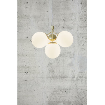 Nordlux Ivona arany-fehér függesztett lámpa (NOR-2112153035) E27 4 izzós IP20