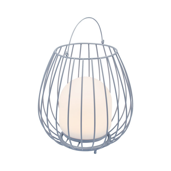 Nordlux Jim To-Go  szürke-fehér kültéri hordozható LED asztali lámpa (NOR-2218105010) LED 1 izzós IP54