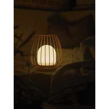 Nordlux Jim To-Go  narancs-fehér kültéri hordozható LED asztali lámpa (NOR-2218105027) LED 1 izzós IP54