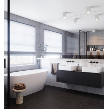 Nordlux Landon fehér vízvédett LED fürdőszobai mennyezeti lámpa (NOR-2110670101) LED 1 izzós IP44