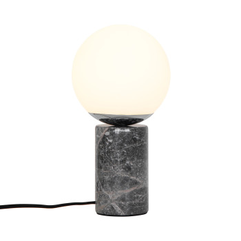 Nordlux Lilly Marble  szürke-fehér asztali lámpa (NOR-2213575010) E14 1 izzós IP20