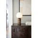 Nordlux Lilly Marble  barna-fehér asztali lámpa (NOR-2213575018) E14 1 izzós IP20