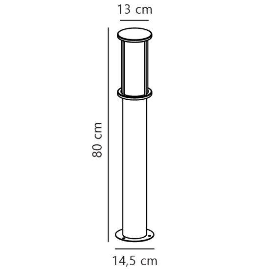 Nordlux Linton  arany-átlátszó vízvédett kültéri állólámpa (NOR-2218308035) E27 1 izzós IP54