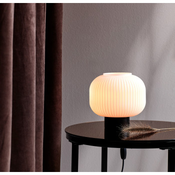 Nordlux Milford  fekete-fehér asztali lámpa (NOR-48965001) E27 1 izzós IP20