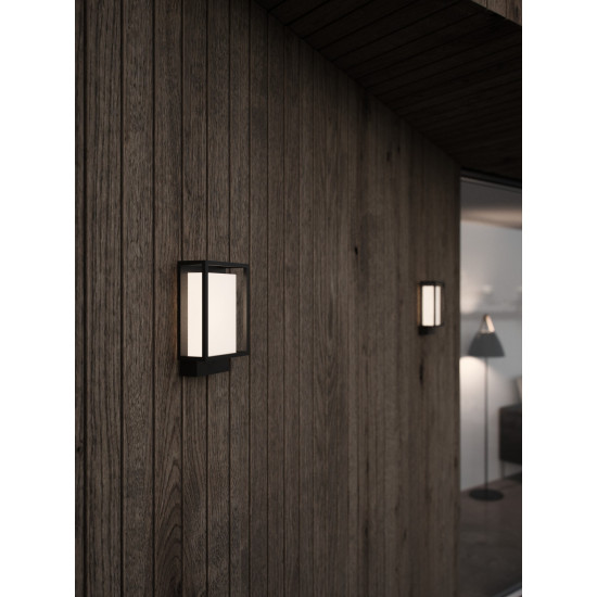 Nordlux Nestor  fekete LED vízvédett kültéri fali lámpa (NOR-49041003) LED 1 izzós IP44