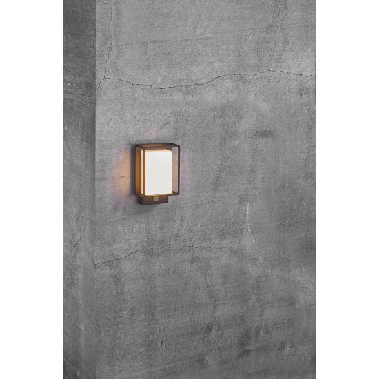 Nordlux Nestor Sensor  fekete mozgásérzékelős vízvédett LED kültéri fali lámpa (NOR-49051503) LED 1 izzós IP44