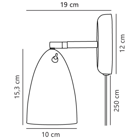 Nordlux Nexus fekete fali lámpa (NOR-2020601003) GU10 1 izzós IP20