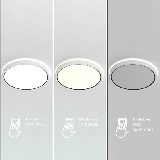 Nordlux Noxy  fehér LED mennyezeti lámpa (NOR-2015356101) LED 1 izzós IP44