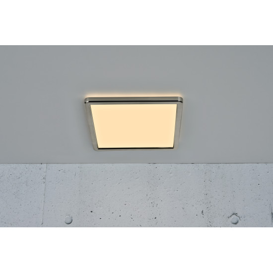 Nordlux Oja 29 Square  ezüst-fehér LED mennyezeti lámpa (NOR-2015056155) LED 1 izzós IP20