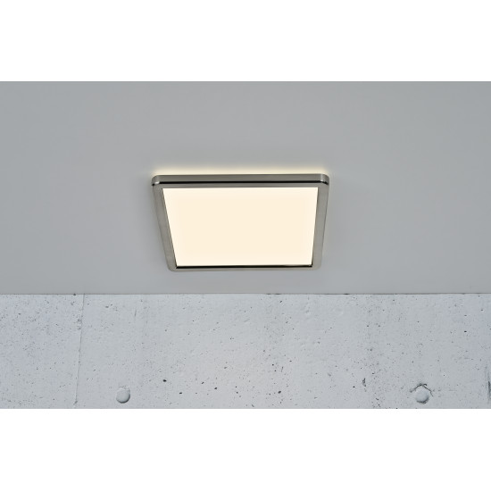 Nordlux Oja 29 Square  ezüst-fehér LED mennyezeti lámpa (NOR-2015056155) LED 1 izzós IP20