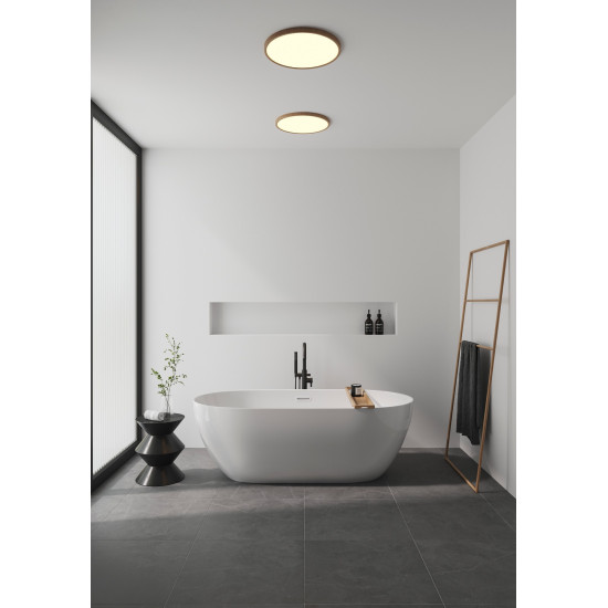 Nordlux Oja 42  barna-fehér vízvédett LED mennyezeti lámpa (NOR-50056104) LED 1 izzós IP54