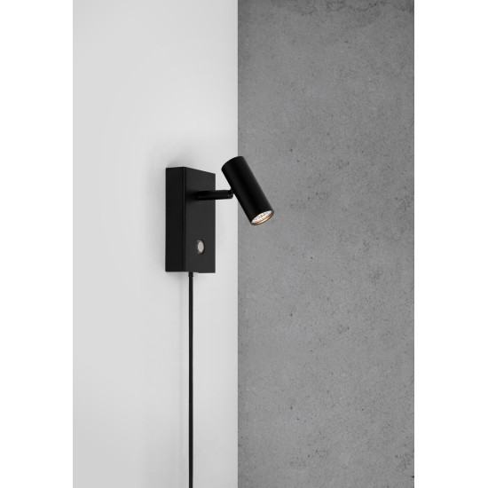 Nordlux Omari  fekete LED fali lámpa (NOR-2112231003) LED 1 izzós IP20