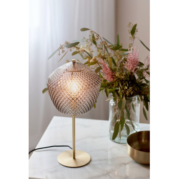 Nordlux Orbiform arany-füstszínű asztali lámpa (NOR-2010715047) E27 1 izzós IP20