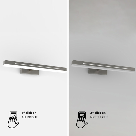 Nordlux Otis fehér vízvédett fürdőszobai tükörvilágítás (NOR-2015401001) LED 1 izzós IP44