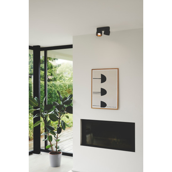 Nordlux Pitcher  fekete mennyezeti spotlámpa (NOR-2310410103) GU10 2 izzós IP20