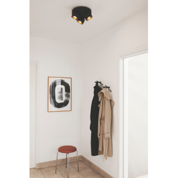 Nordlux Pitcher  fekete mennyezeti spotlámpa (NOR-2310420103) GU10 3 izzós IP20