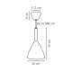 Nordlux Pure fehér függesztett lámpa (NOR-43293001) E27 1 izzós IP20