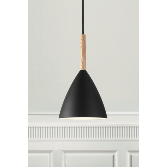 Nordlux Pure fekete függesztett lámpa (NOR-43293003) E27 1 izzós IP20