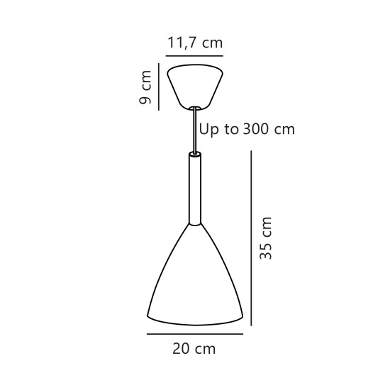 Nordlux Pure fekete függesztett lámpa (NOR-43293003) E27 1 izzós IP20
