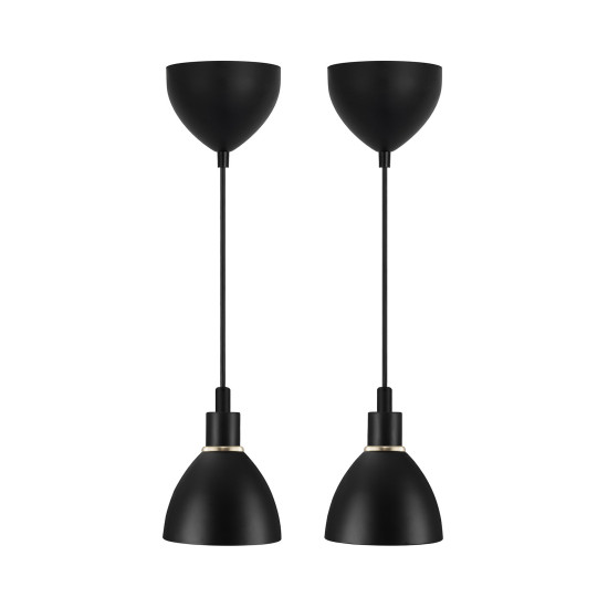 Nordlux Ray fekete függesztett lámpa (NOR-63233003) E14 2 izzós IP20