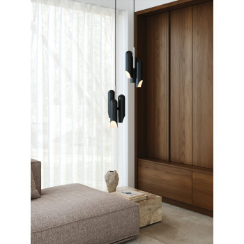 Nordlux Rochelle fekete függesztett lámpa (NOR-2320283003) GU10 3 izzós IP20