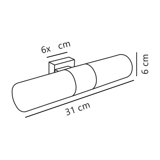 Nordlux Tangens Double  ezüst-fehér vízvédett fürdőszobai fali lámpa (NOR-17141032) E14 2 izzós IP44