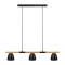 Nordlux Theo fekete függesztett lámpa (NOR-2112603003) GU10 3 izzós IP20