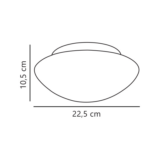 Nordlux Ufo fehér vízvédett mennyezeti lámpa (NOR-25576000) E27 1 izzós IP44