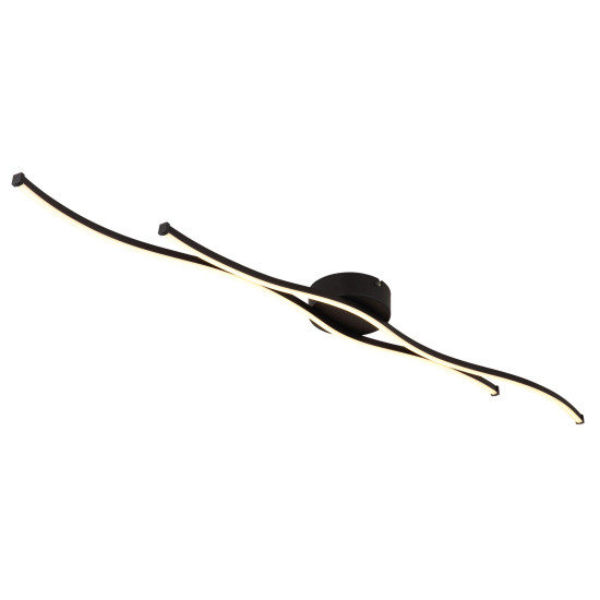 Globo Boyd fekete LED mennyezeti lámpa (GLO-67336-30) LED 1 izzós IP20