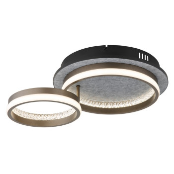 Globo Della fekete-szürke LED kristály mennyezeti lámpa (GLO-67179D1) LED 1 izzós IP20