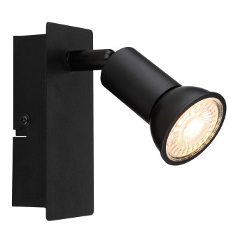 Globo Drew fekete fali spotlámpa (GLO-57998-1) GU10 1 izzós IP20